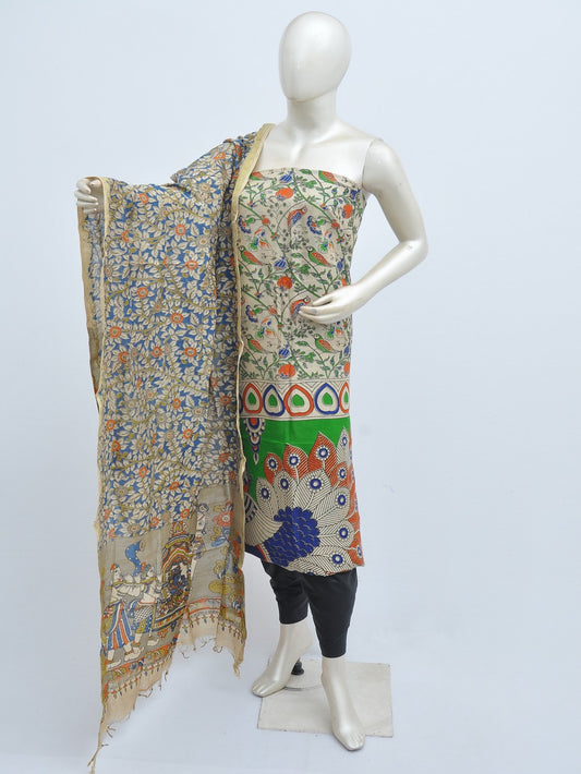 Kalamkari silk dress material Model 3 [D31114037]
