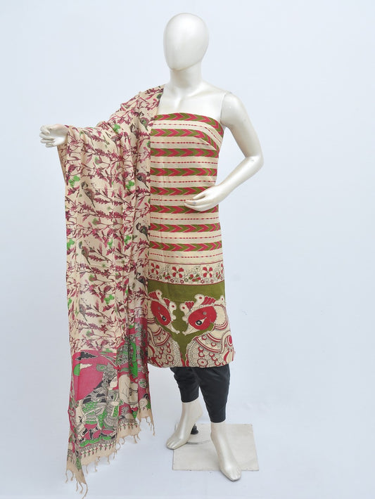 Kalamkari silk dress material Model 3 [D31114038]