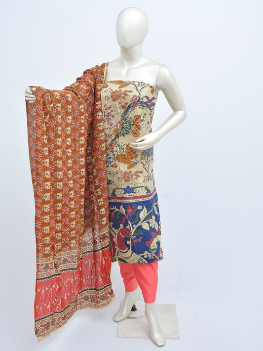 Kalamkari silk dress material Model 3 [D31114039]