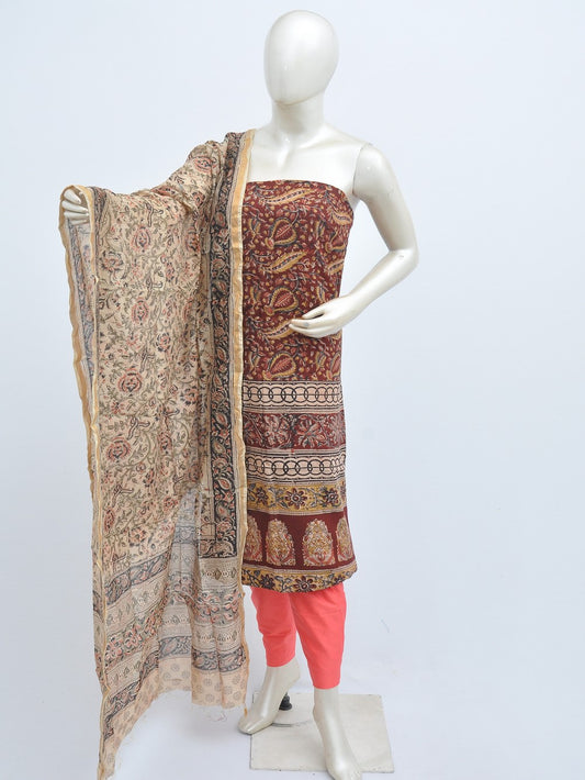 Kalamkari silk dress material Model 3 [D31114044]
