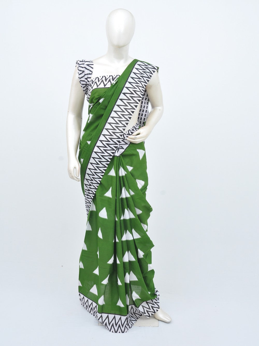 Mul Mul Print Cotton Saree [D30718027]