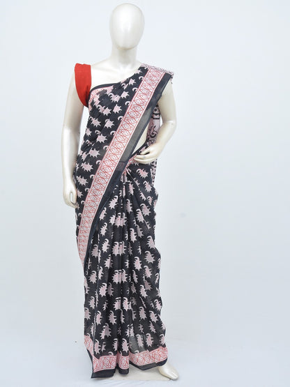 Mul Mul Print Cotton Saree [D30718032]