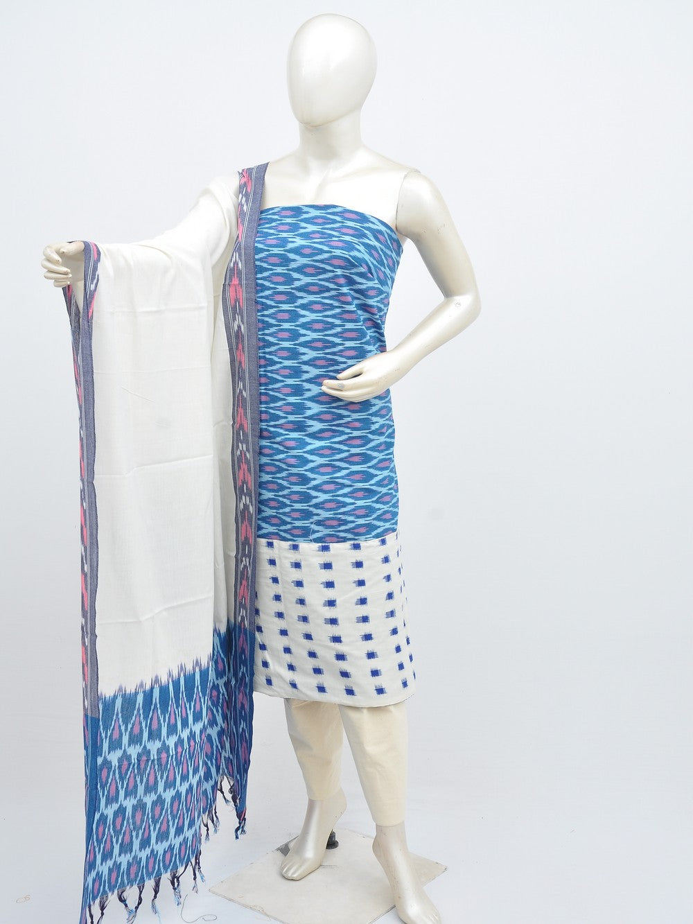 Ikat Dress Material with Same Dupatta model 1 [D30514005]