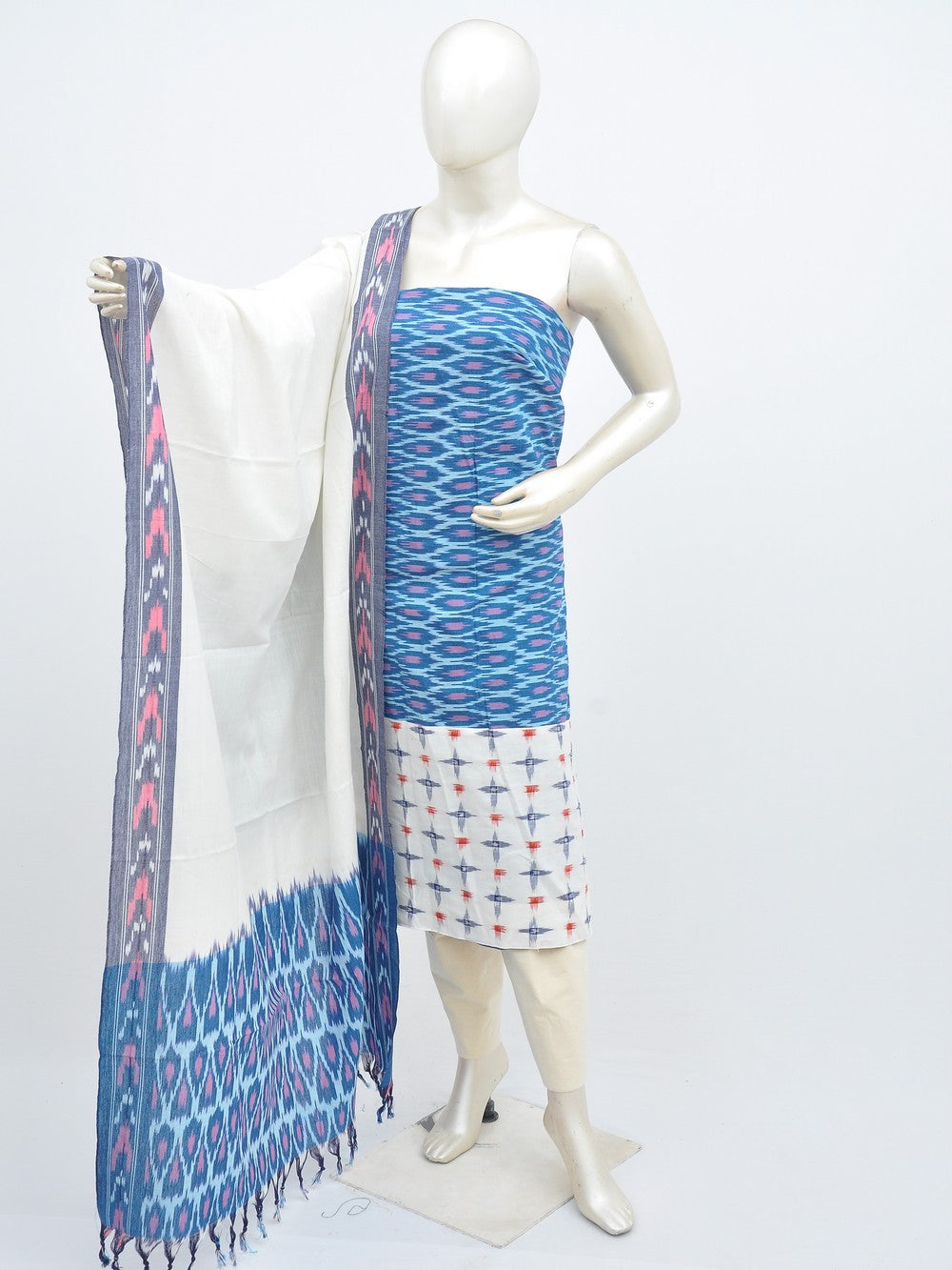 Ikat Dress Material with Same Dupatta model 1 [D30514006]