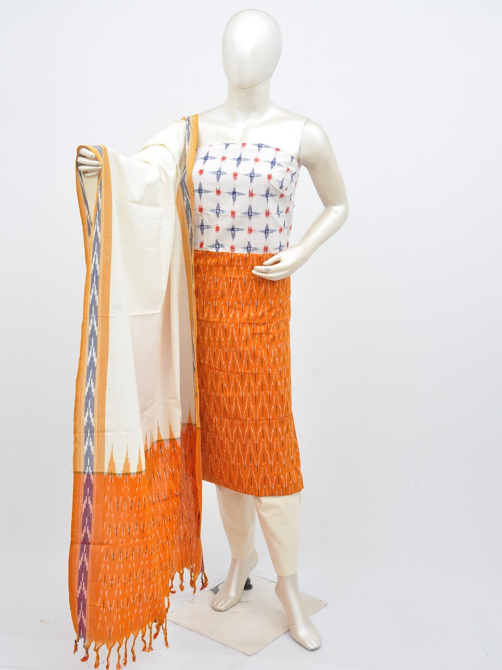 Ikat Dress Material with Same Dupatta model 1 [D30514011]