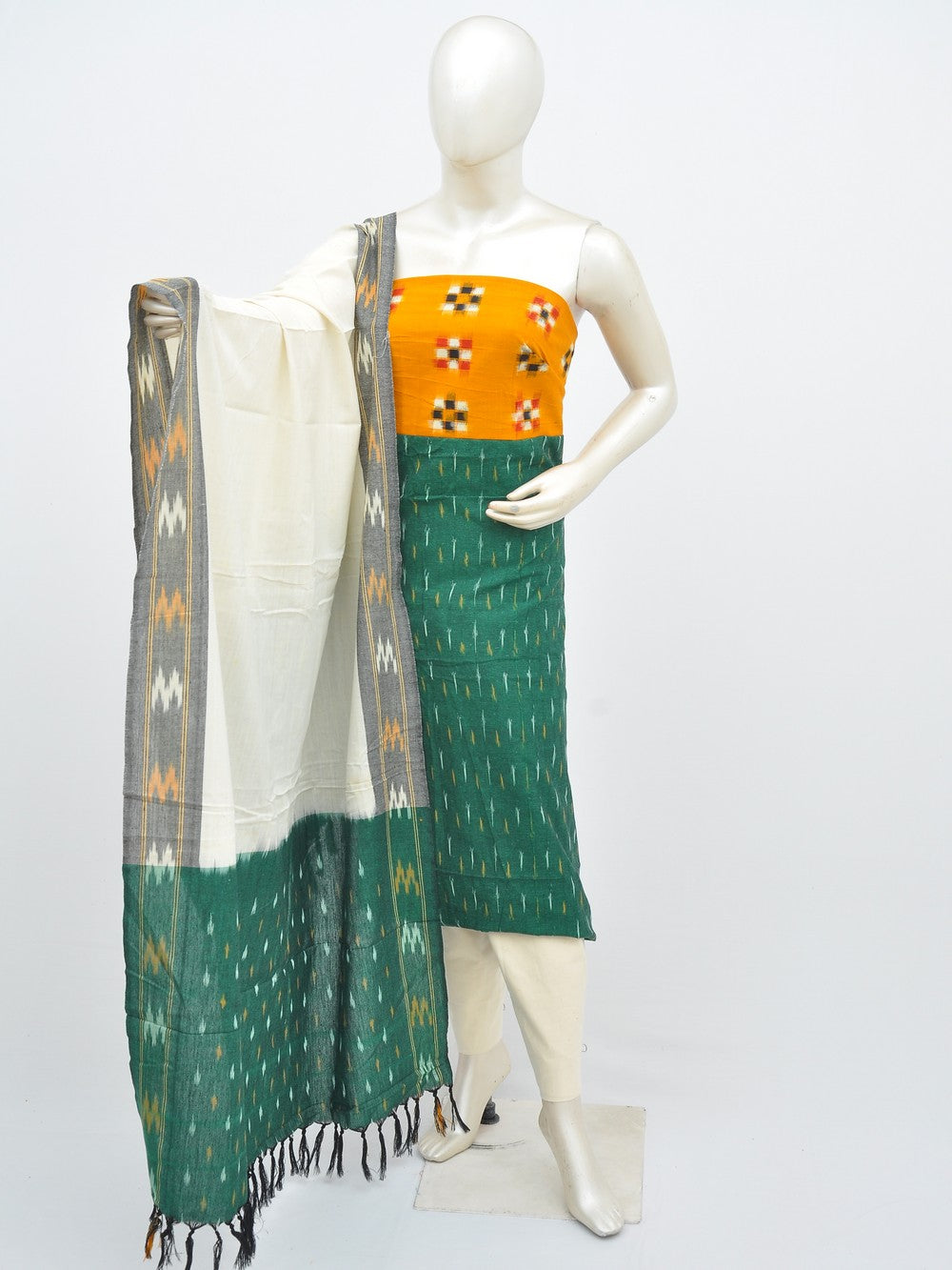 Ikat Dress Material with Same Dupatta model 1 [D30607003]