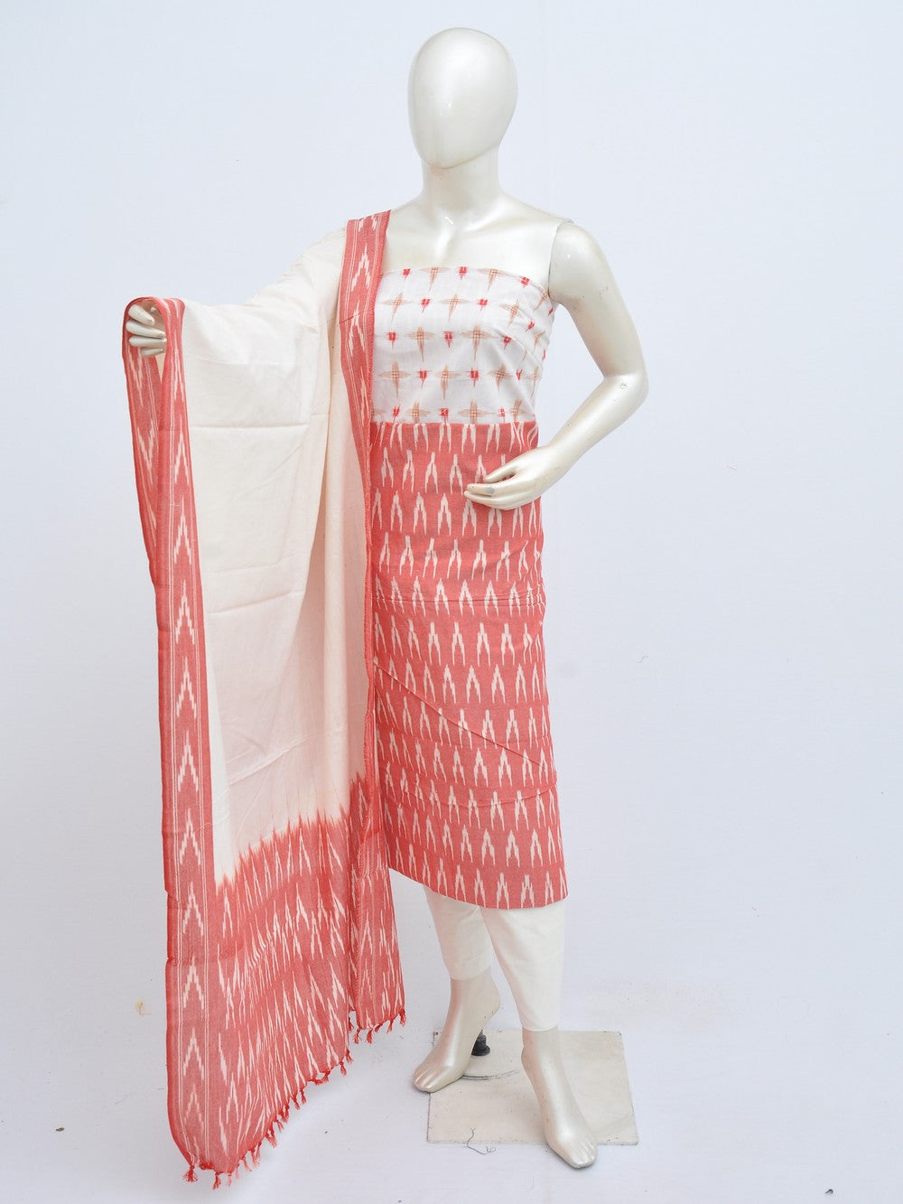 Ikat Dress Material with Same Dupatta model 1 [D31017077]