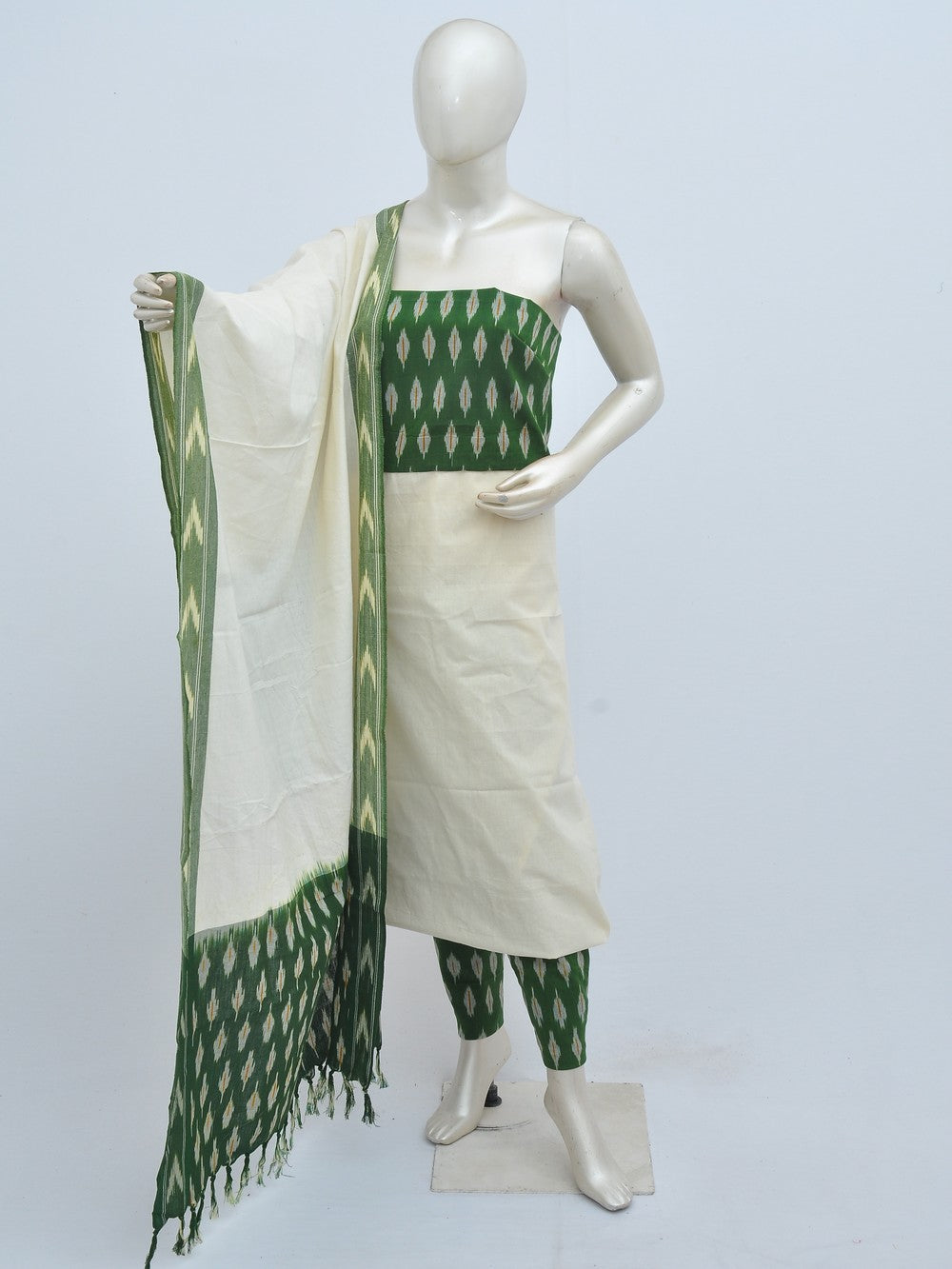 Ikat Dress Material with Same Dupatta model 1 [D31028027]