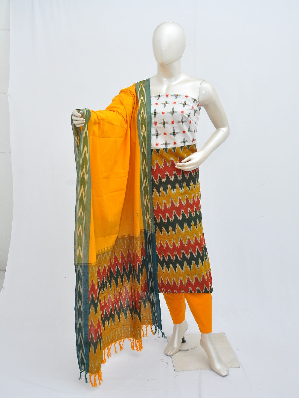 Ikat Dress Material with Same Dupatta model 1 [D40516009]