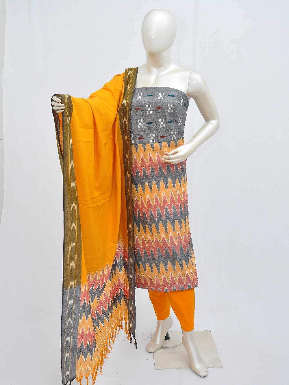 Ikat Dress Material with Same Dupatta model 1 [D405160014]