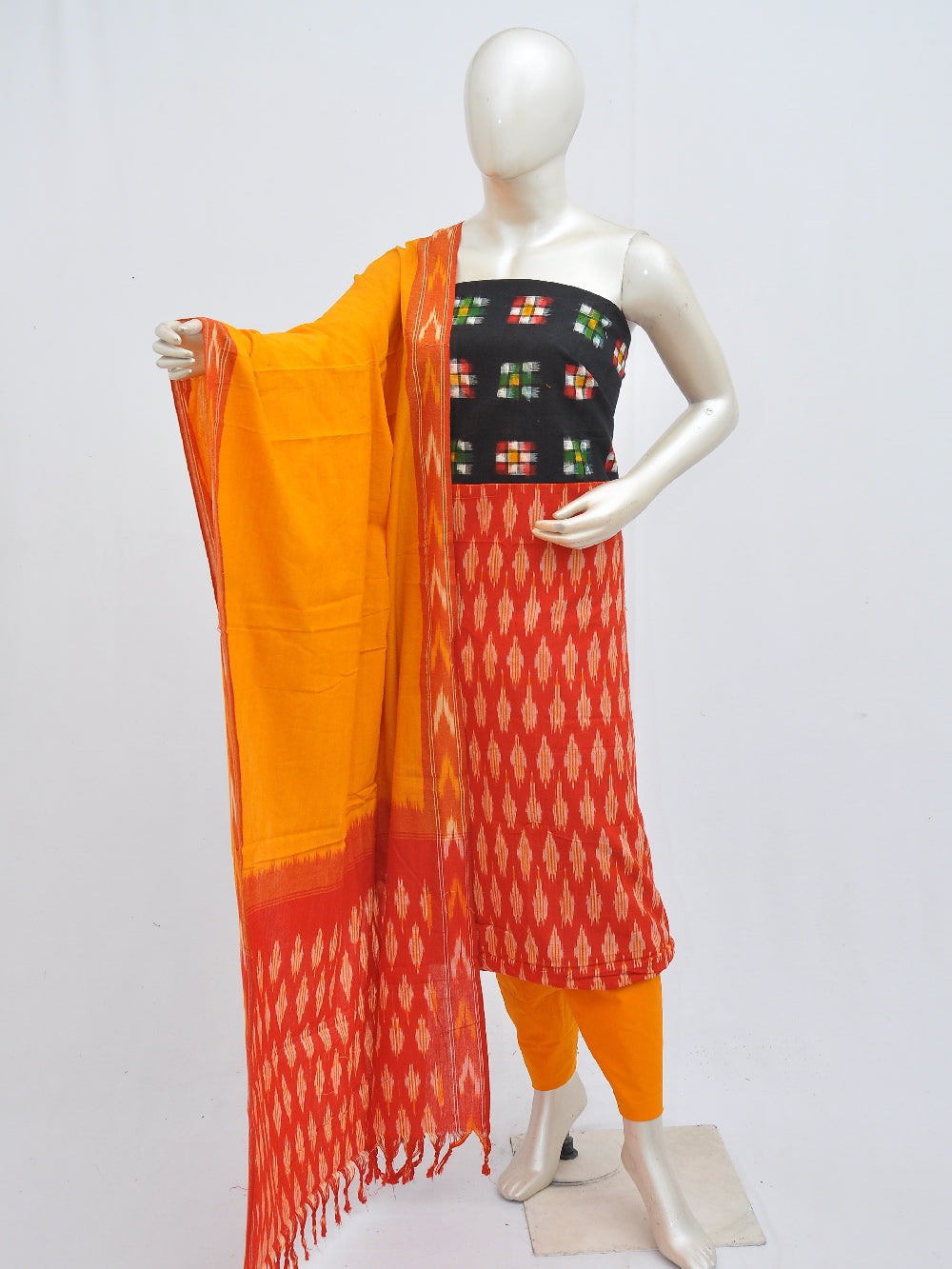 Ikat Dress Material with Same Dupatta model 1 [D405160015]