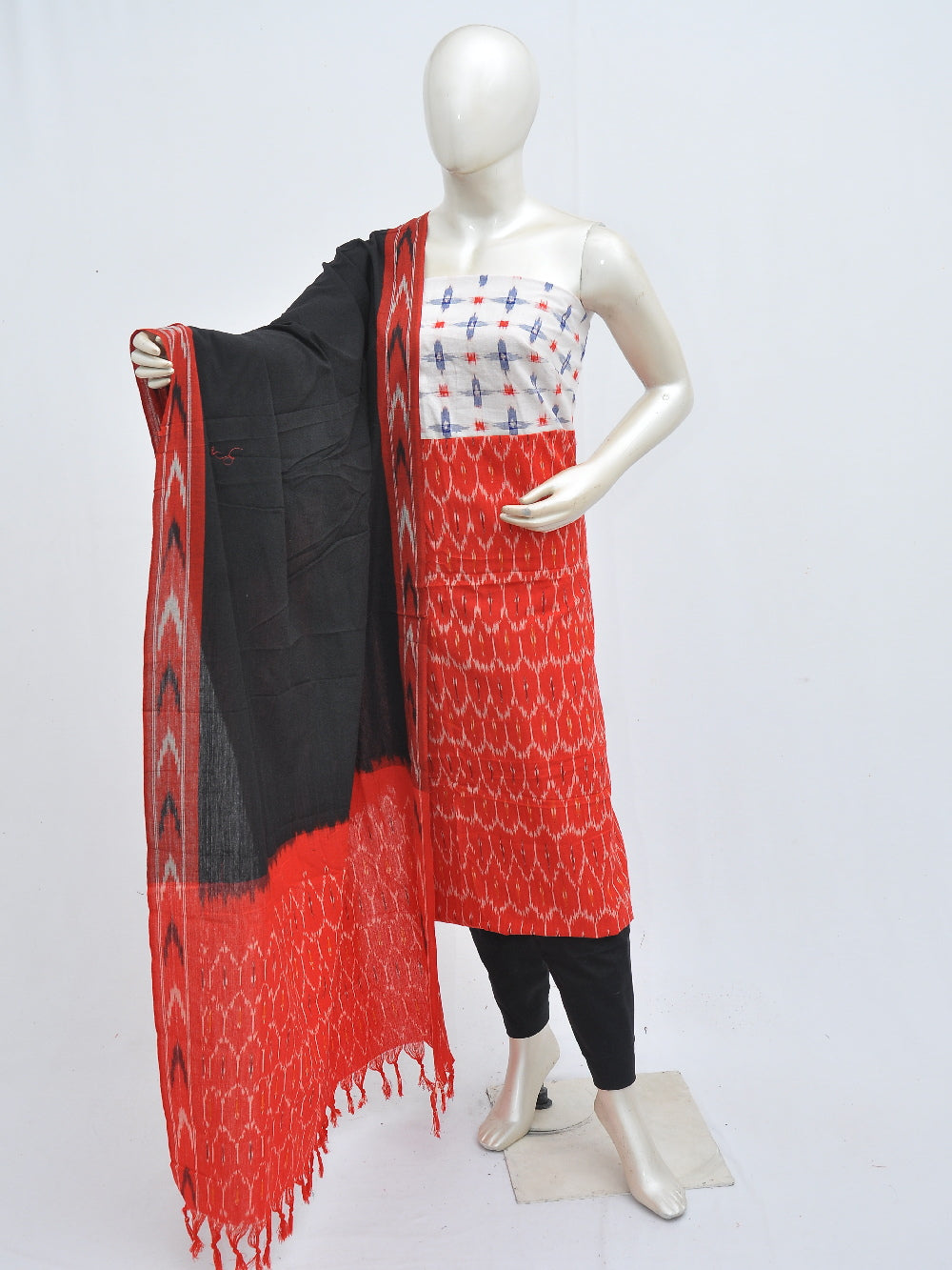 Ikat Dress Material with Same Dupatta model 1 [D405160018]