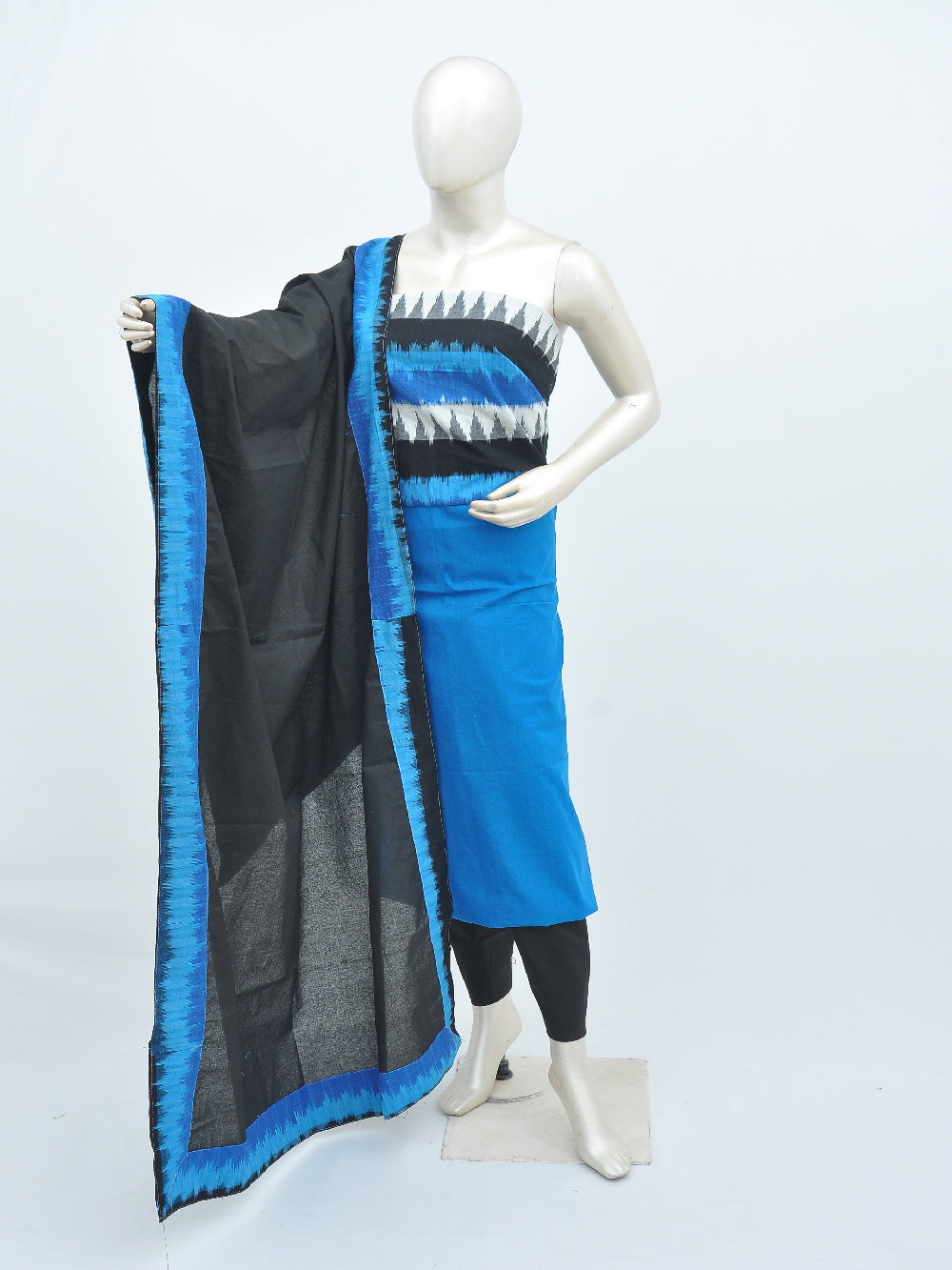 Ikat Dress Material with Same Dupatta model 1 [D40611063]