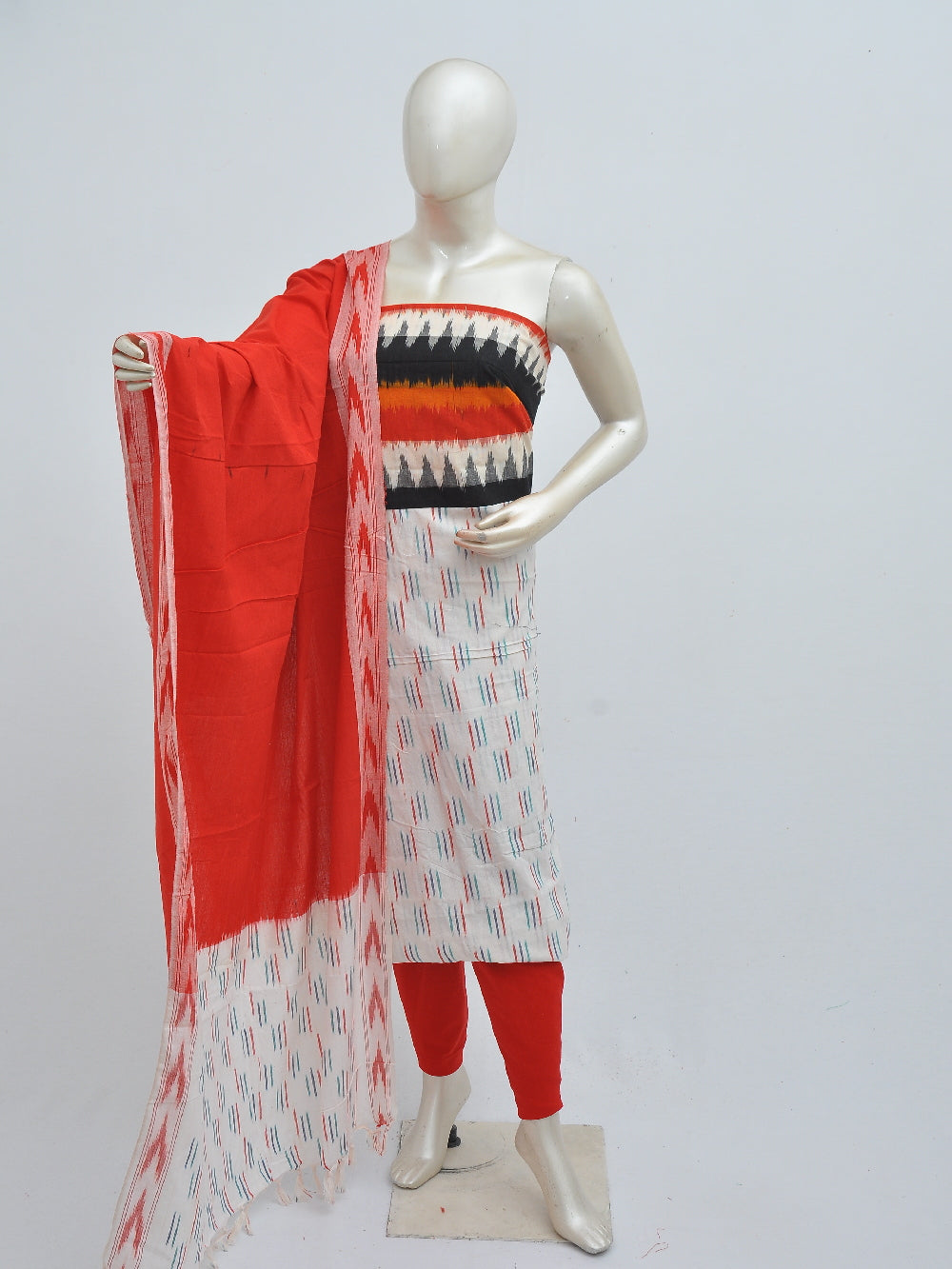Ikat Dress Material with Same Dupatta model 1 [D40813007]