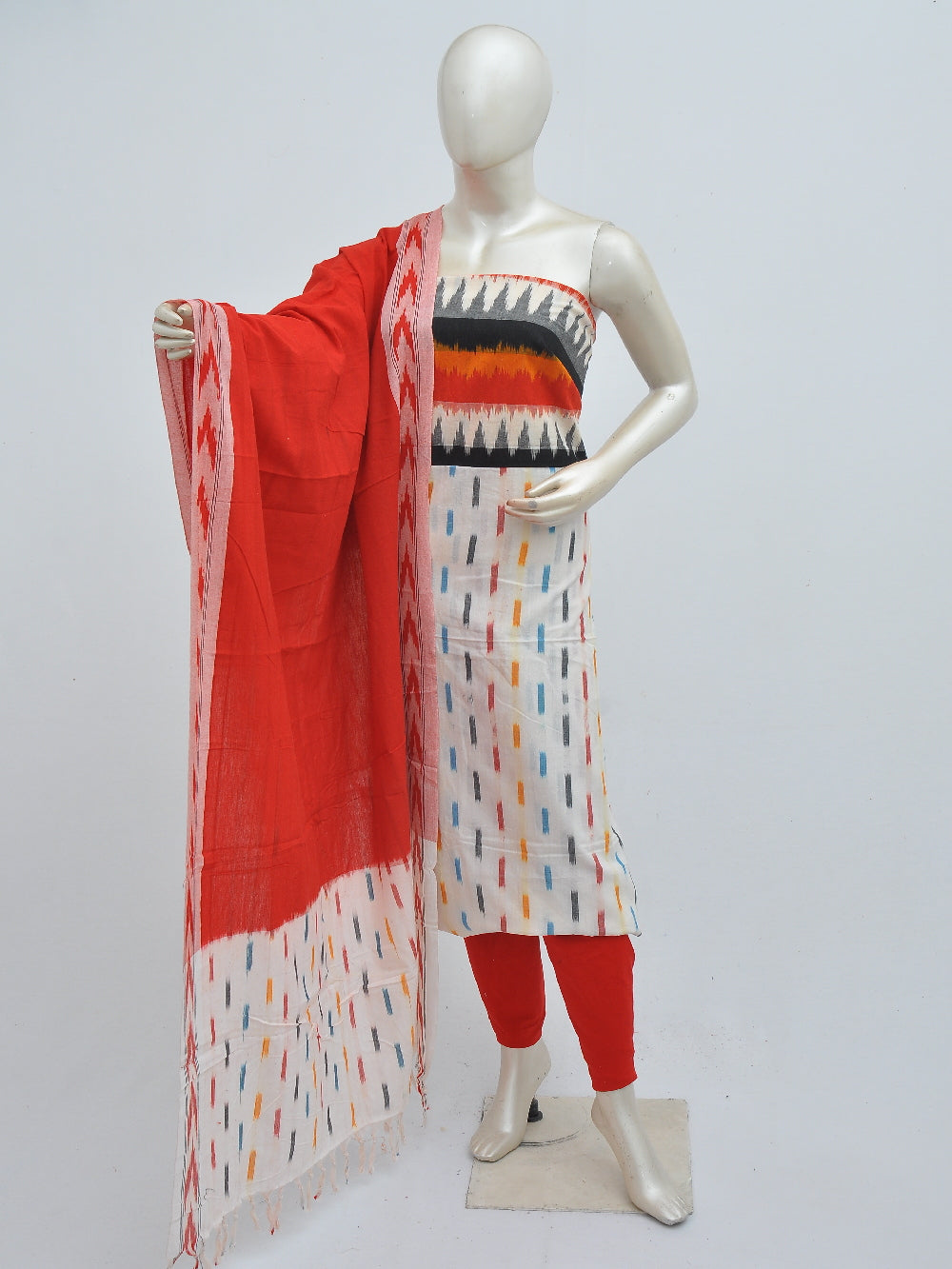 Ikat Dress Material with Same Dupatta model 1 [D40813009]