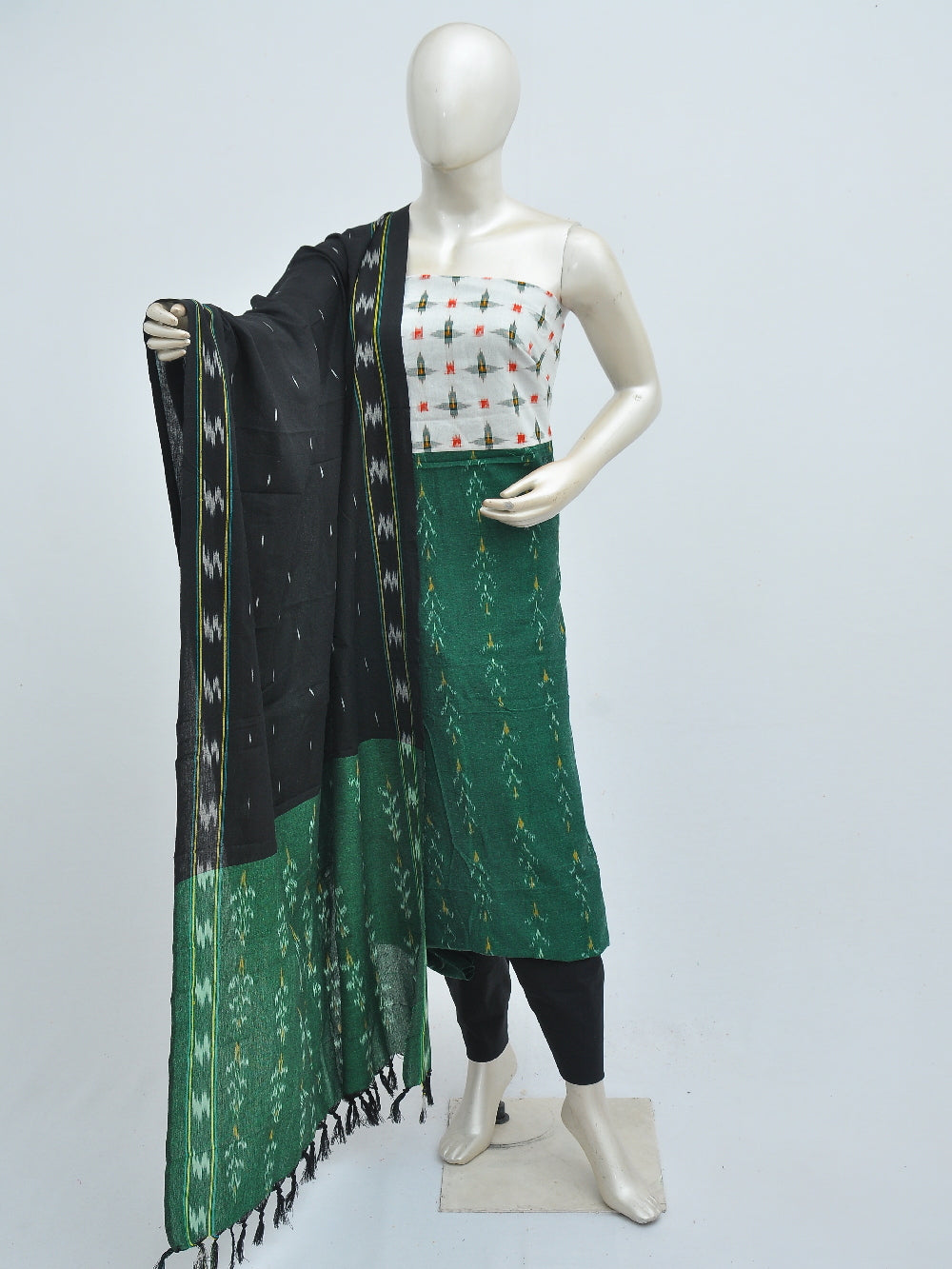 Ikat Dress Material with Same Dupatta model 1 [D40813010]