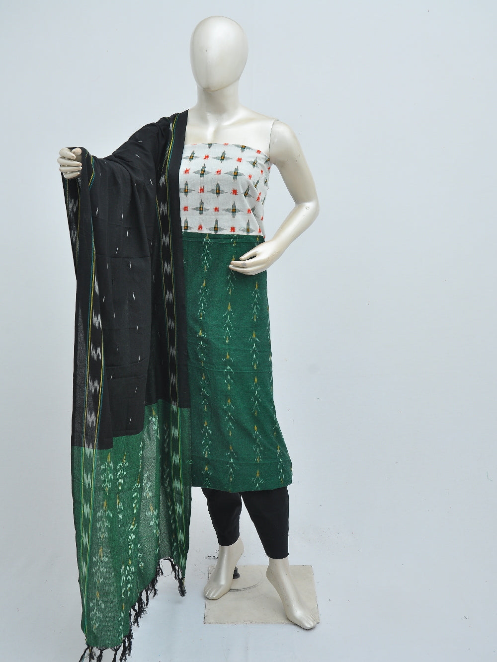 Ikat Dress Material with Same Dupatta model 1 [D40813011]