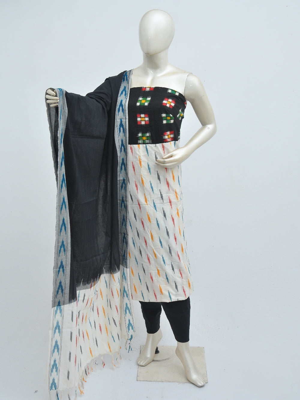 Ikat Dress Material with Same Dupatta model 1 [D40813013]
