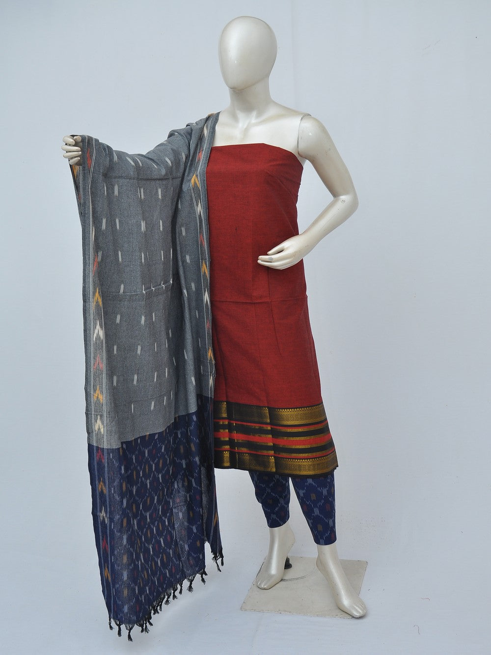 Pochampally on Mangalgiri Dress Materials [D40904005]