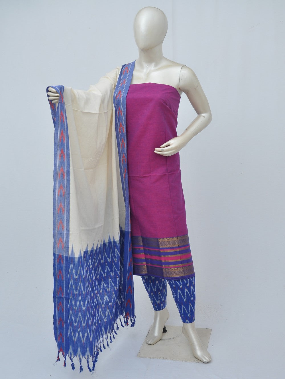 Pochampally on Mangalgiri Dress Materials [D40904009]