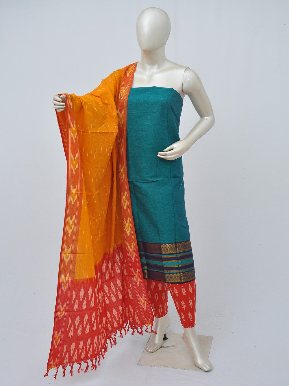 Pochampally on Mangalgiri Dress Materials [D40904012]