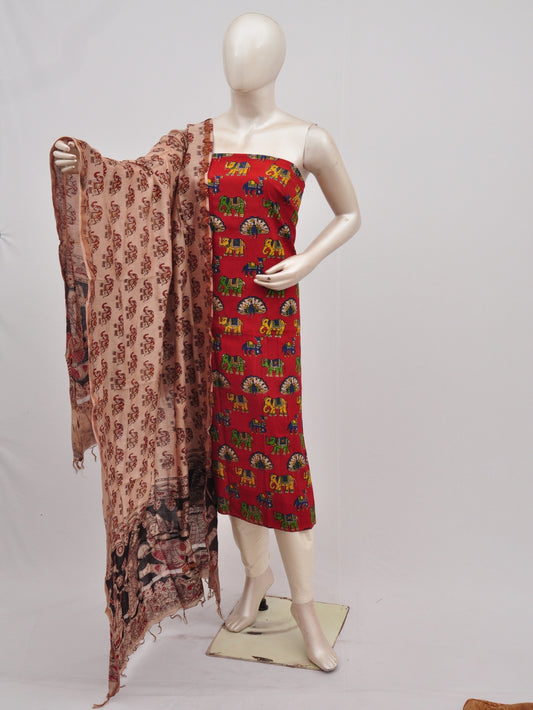 Kalamkari silk dress material Model 3 [D90315021]