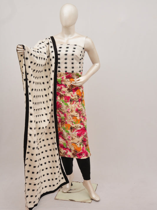 Double Ikkat Pochampally Rayon cotton Dress Material [D90819001]