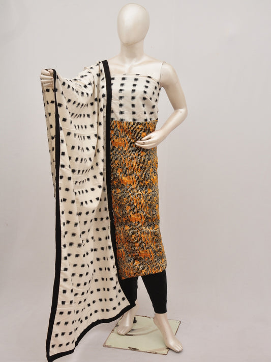 Double Ikkat Pochampally Rayon cotton Dress Material [D90819002]