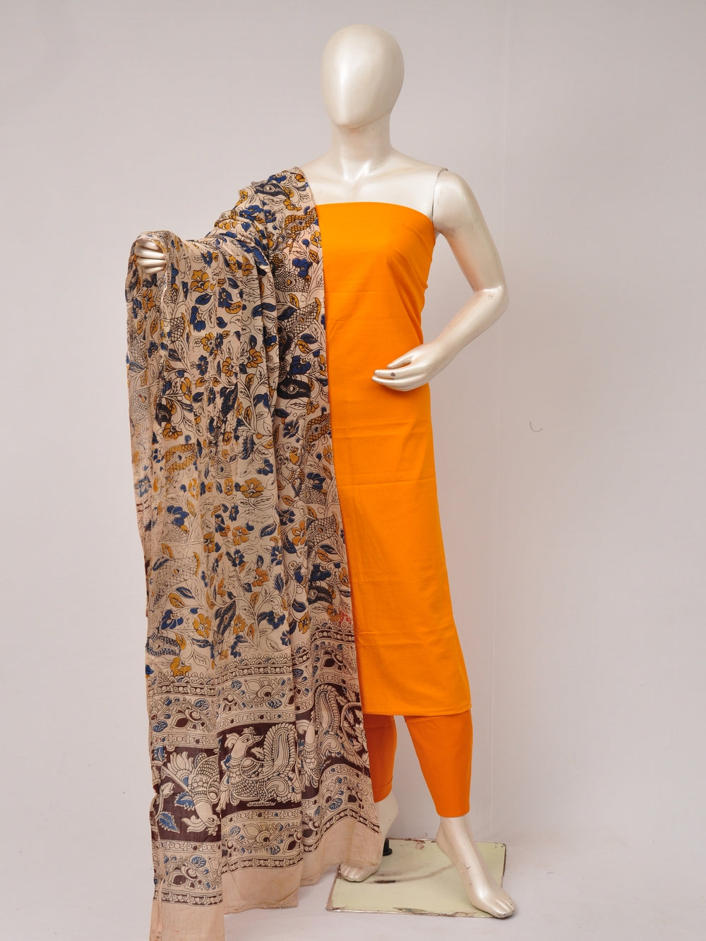 Kalamkari Dupatta Dress Material [D80612387]