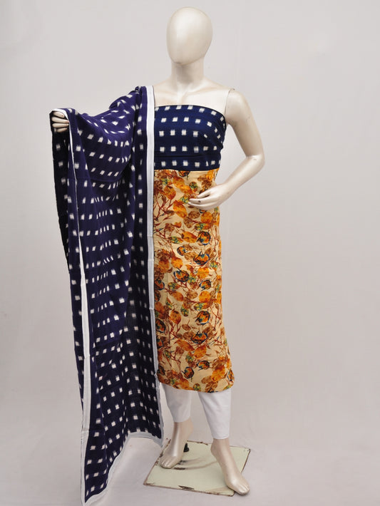 Double Ikkat Pochampally Rayon cotton Dress Material [D90819006]