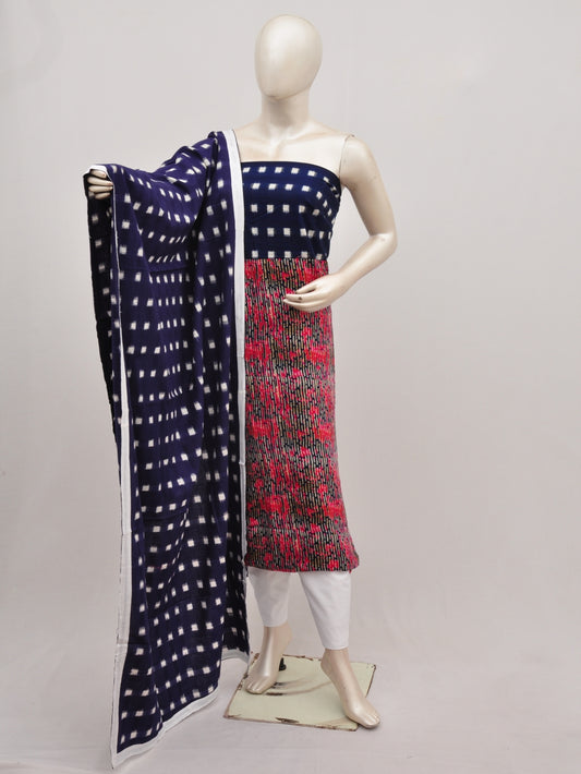 Double Ikkat Pochampally Rayon cotton Dress Material [D90819007]