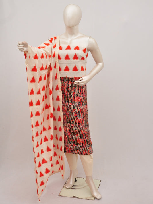 Double Ikkat Pochampally Rayon cotton Dress Material [D90819010]