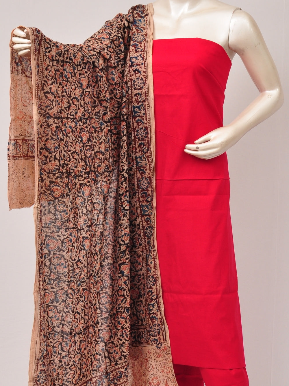 Kalamkari Dupatta Dress Material [D80612390]