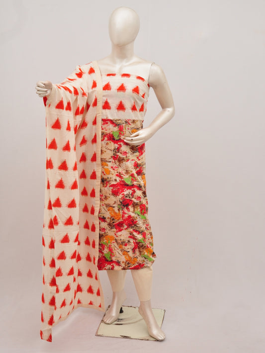 Double Ikkat Pochampally Rayon cotton Dress Material [D90819013]