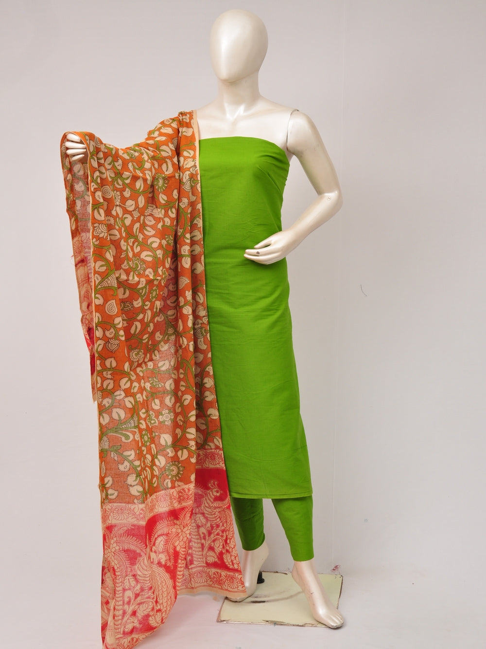 Kalamkari Dupatta Dress Material [D80612401]