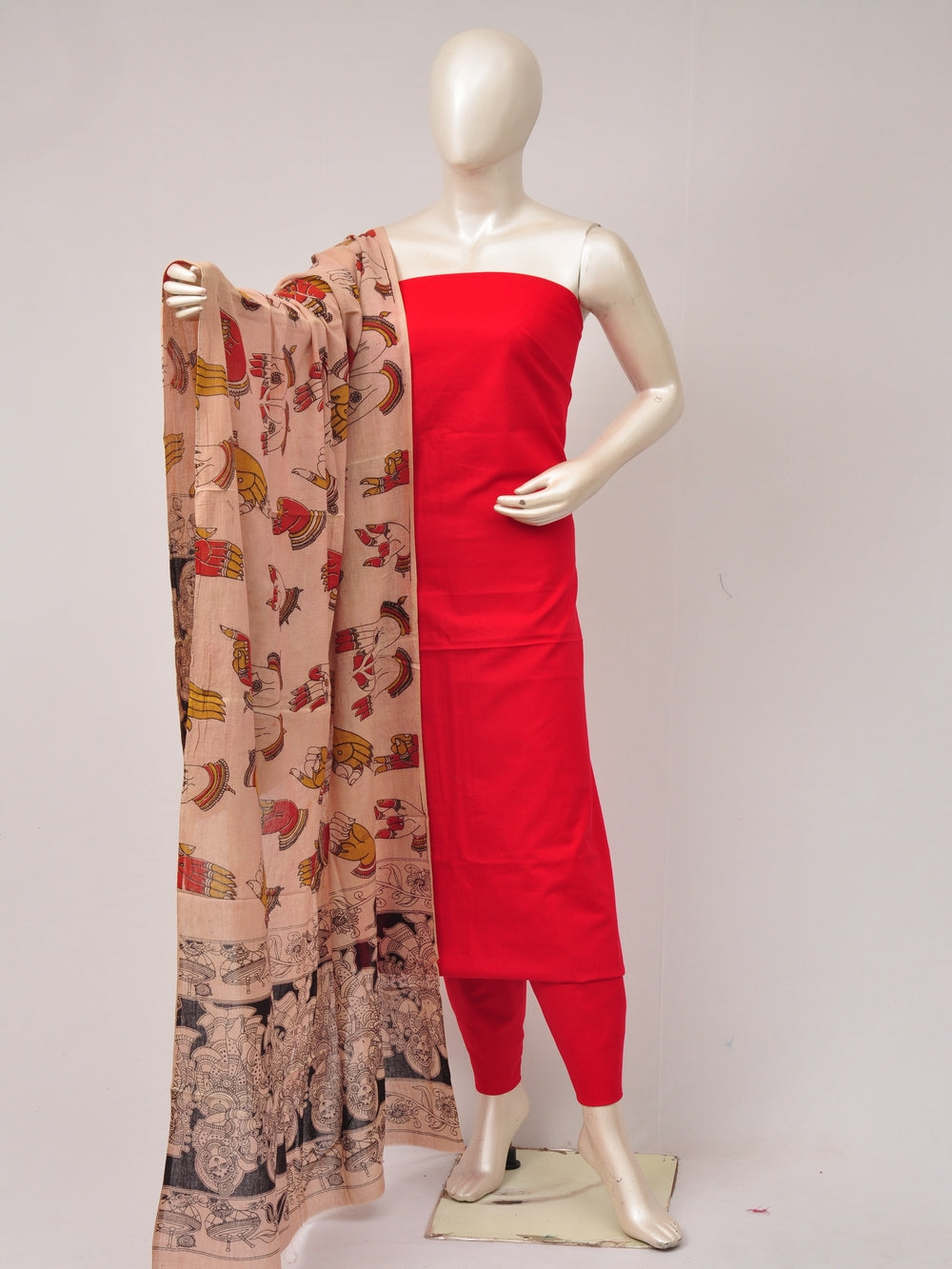 Kalamkari Dupatta Dress Material [D80612399]
