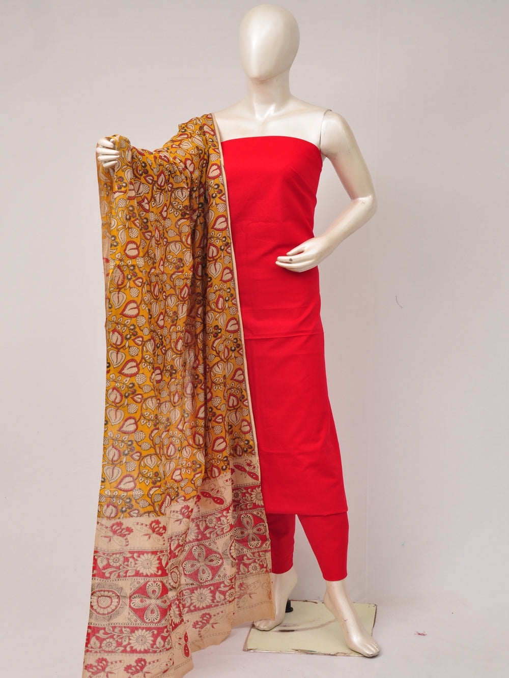 Kalamkari Dupatta Dress Material [D80612398]