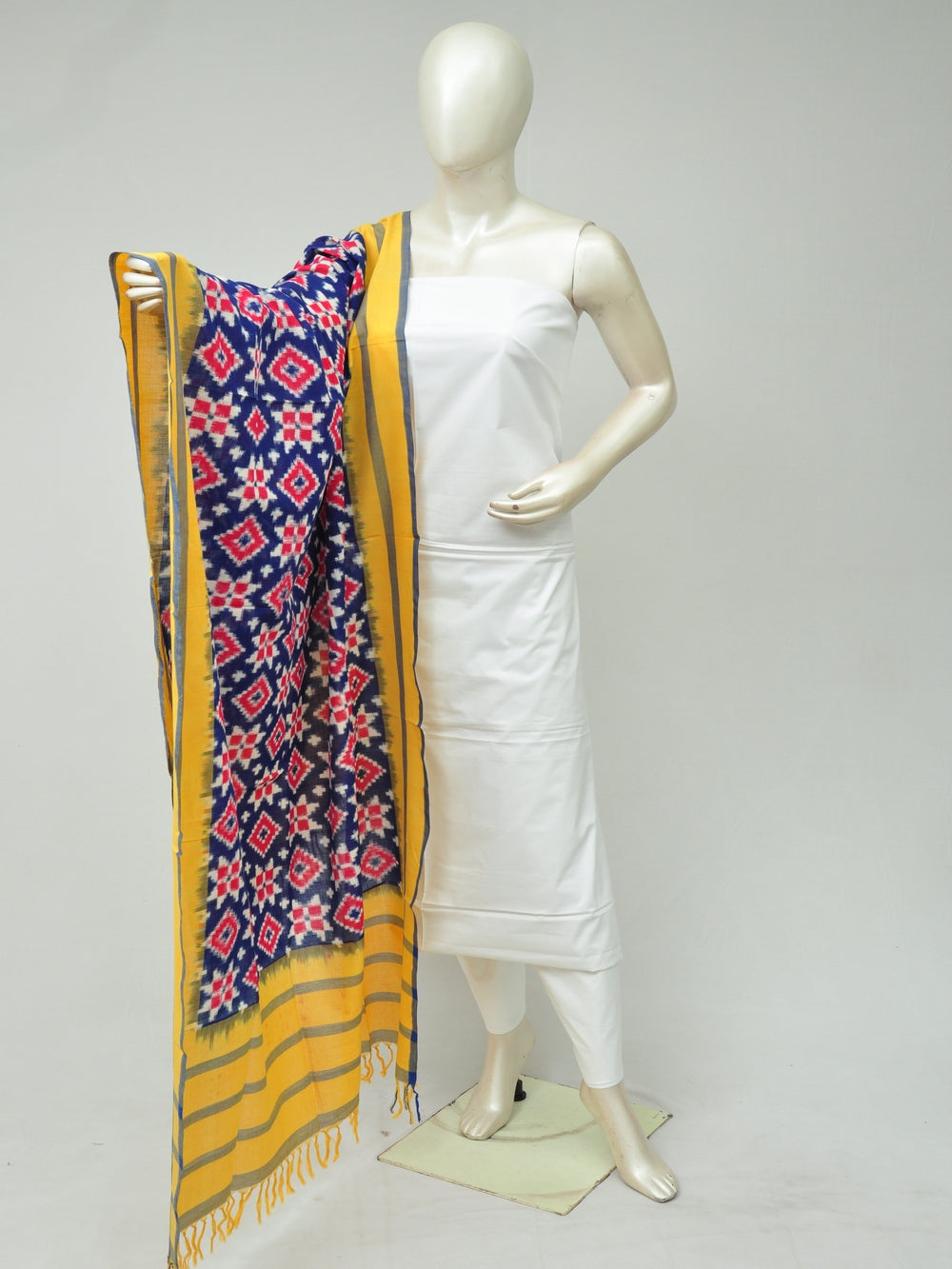 Double Ikkat Dress Material   [D80223130]