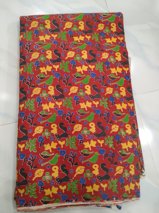 Kalamkari Cotton Running Fabric [D00914006]