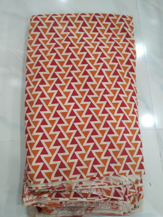 Kalamkari Cotton Running Fabric [D00914017]