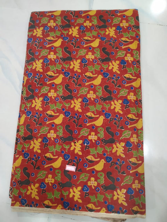 Kalamkari Cotton Running Fabric [D00914033]