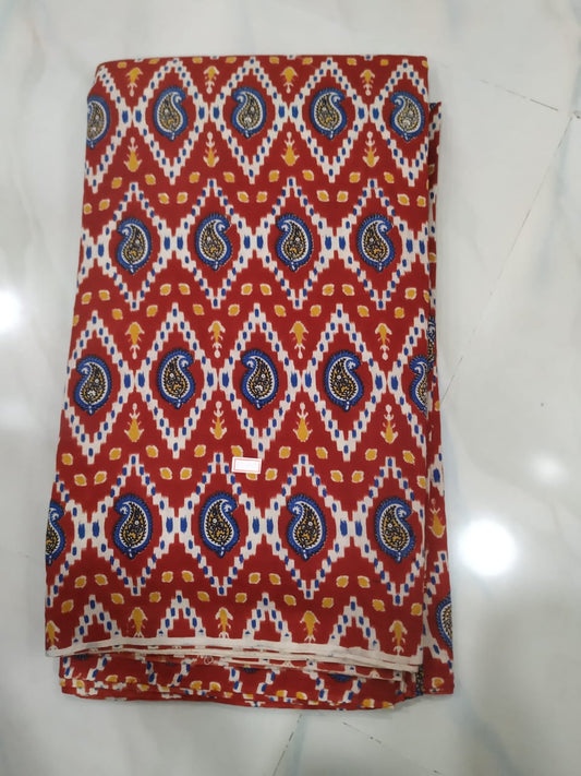 Kalamkari Cotton Running Fabric [D00914036]