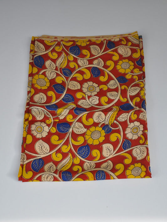 Kalamkari Silk Running Fabric [D10725033]