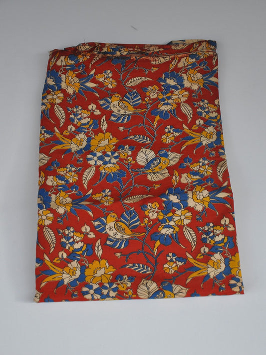 Kalamkari Silk Running Fabric [D10725034]