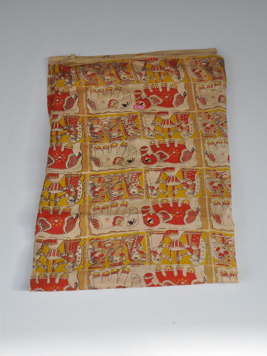 Kalamkari Silk Running Fabric [D10725036]