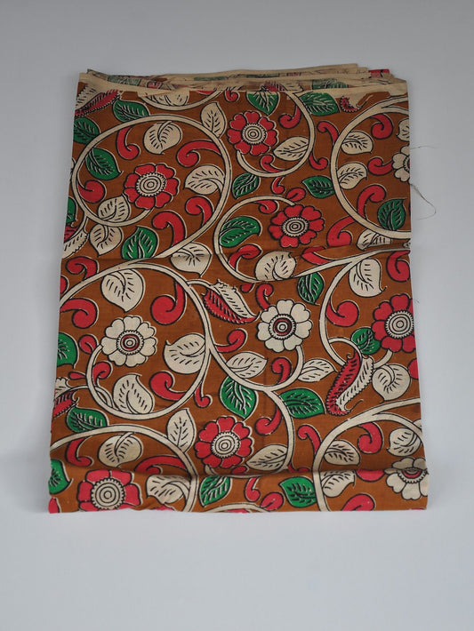 Kalamkari Silk Running Fabric [D10725040]