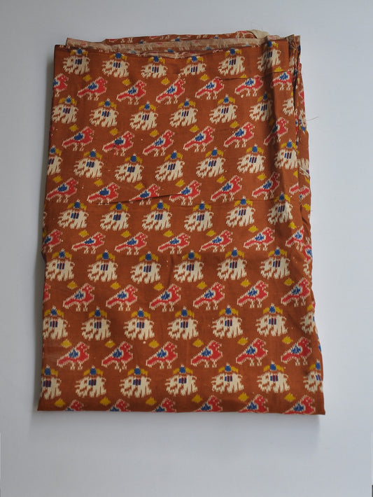 Kalamkari Silk Running Fabric [D10725043]
