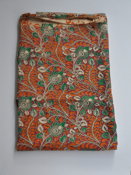 Kalamkari Silk Running Fabric [D10725044]