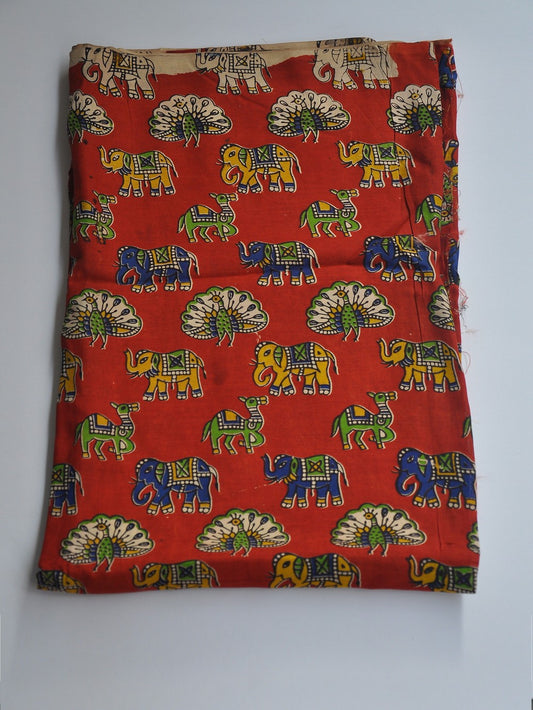 Kalamkari Silk Running Fabric [D10725061]