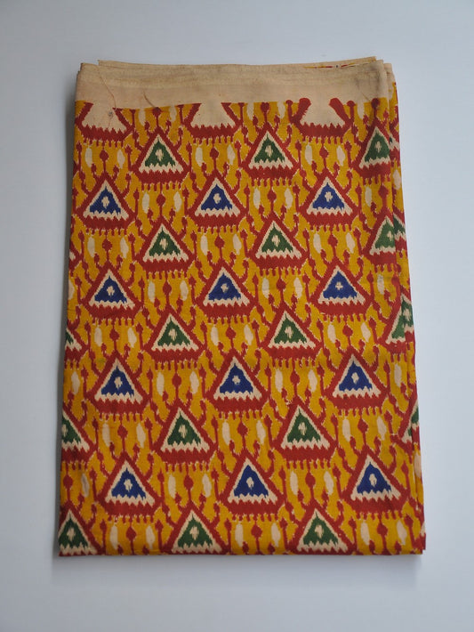 Kalamkari Silk Running Fabric [D10725065]